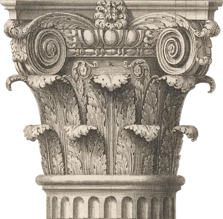 Engraving of a Corinthian capital