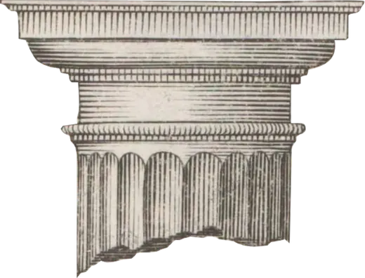 Engraving of a Doric capital